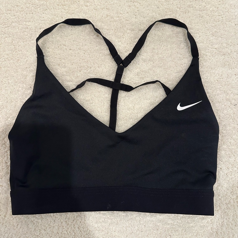 Black Nike sports bra